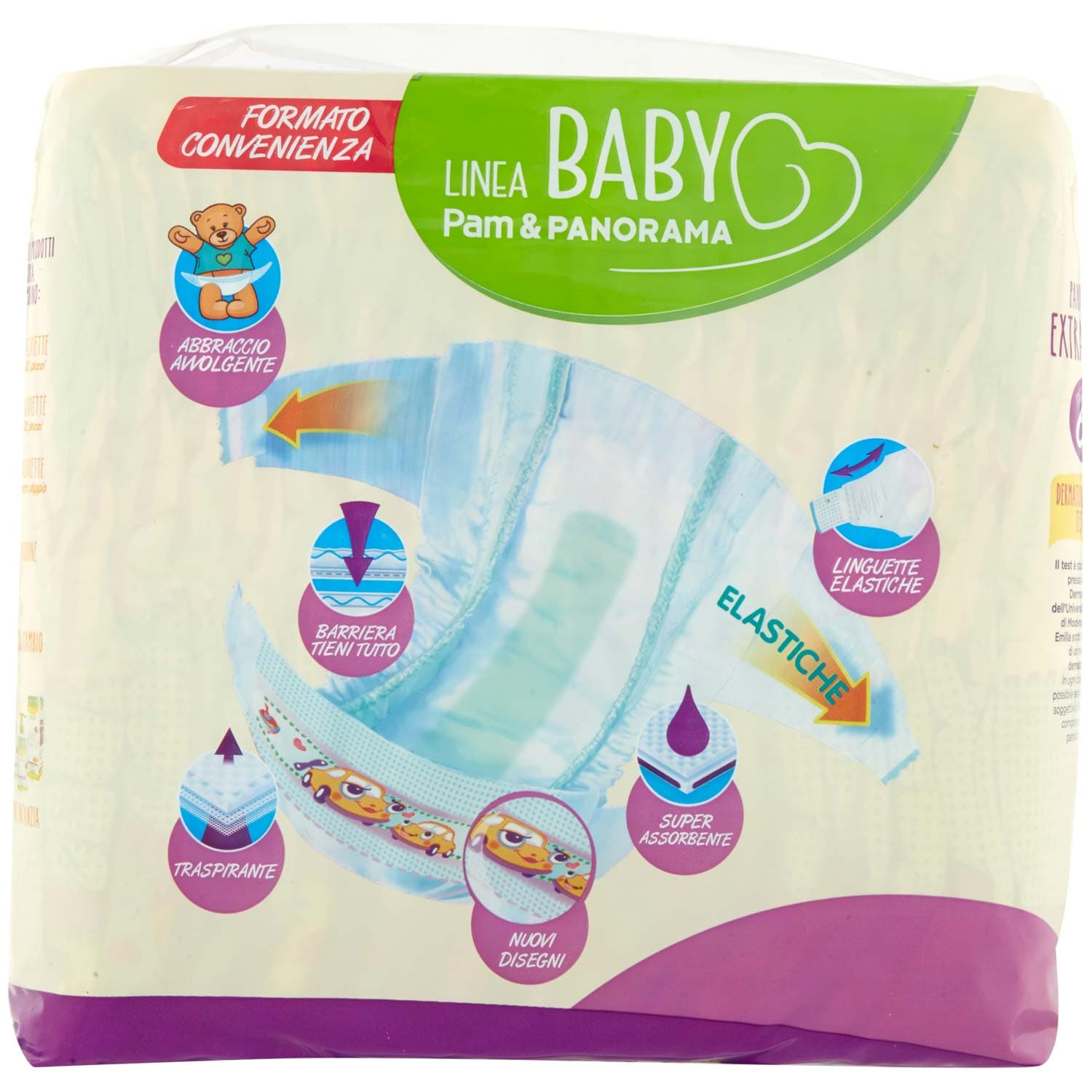 PAM PANORAMA Linea Baby Pannolini Extralarg Taglia 6 15-30 kg 14+14 pz – immagine 5