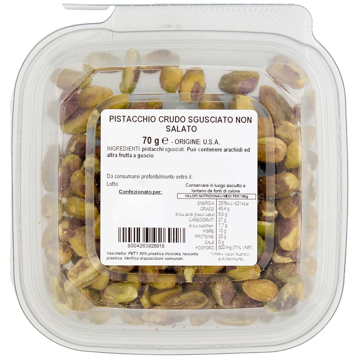 PAM Pistacchi Naturali Sgusciati 70 g – immagine 5