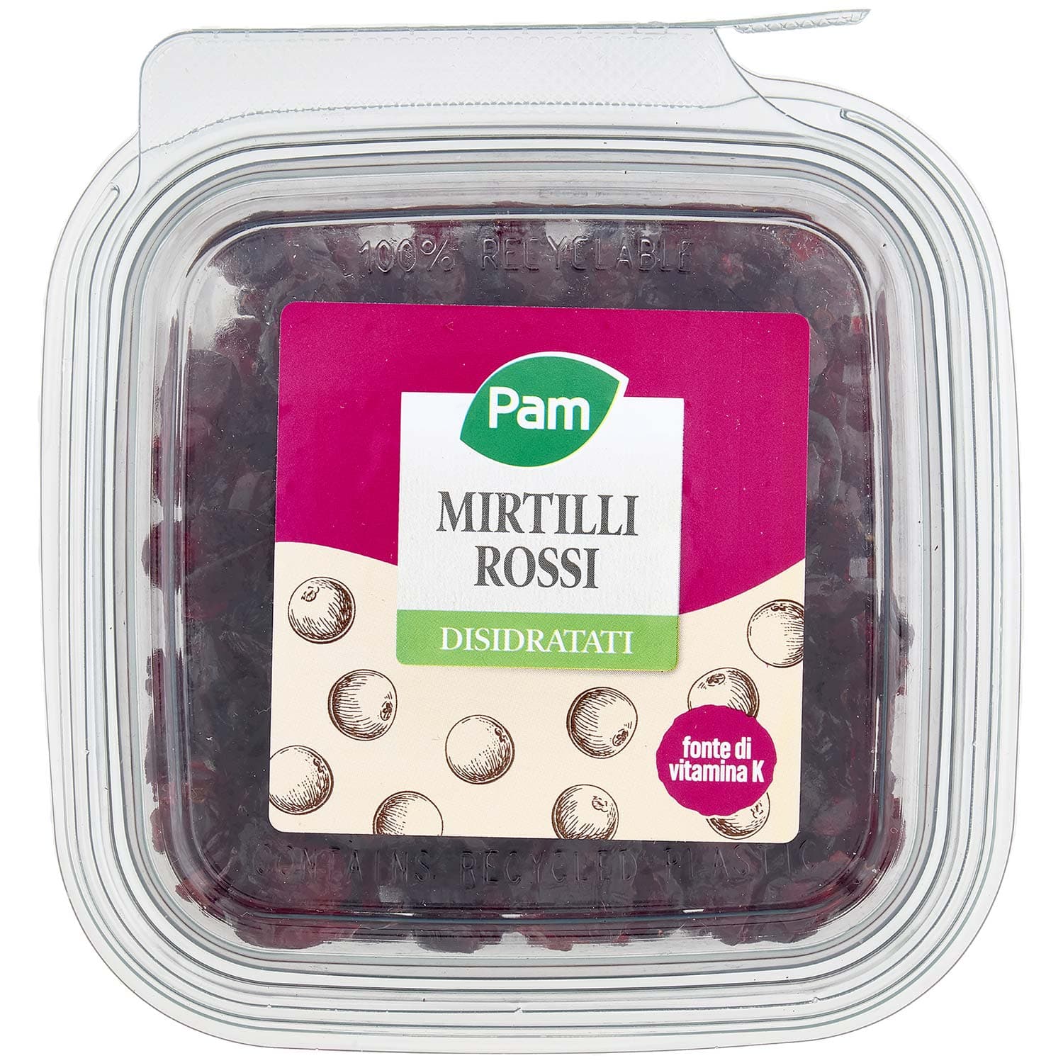 PAM Mirtilli Rossi Disidratati 250 g – immagine 3