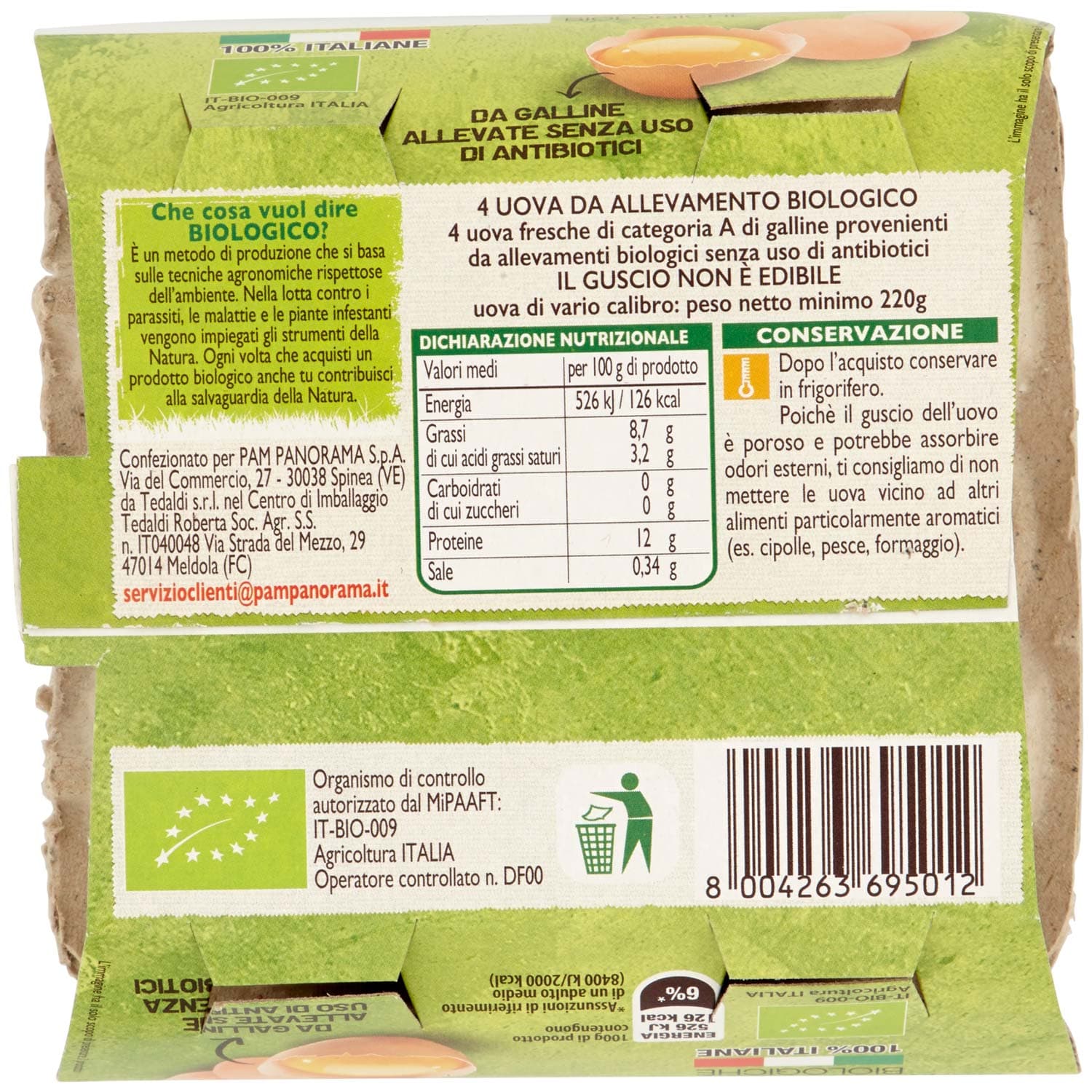 BIO 4 Uova fresche Biologiche 220 g – immagine 5