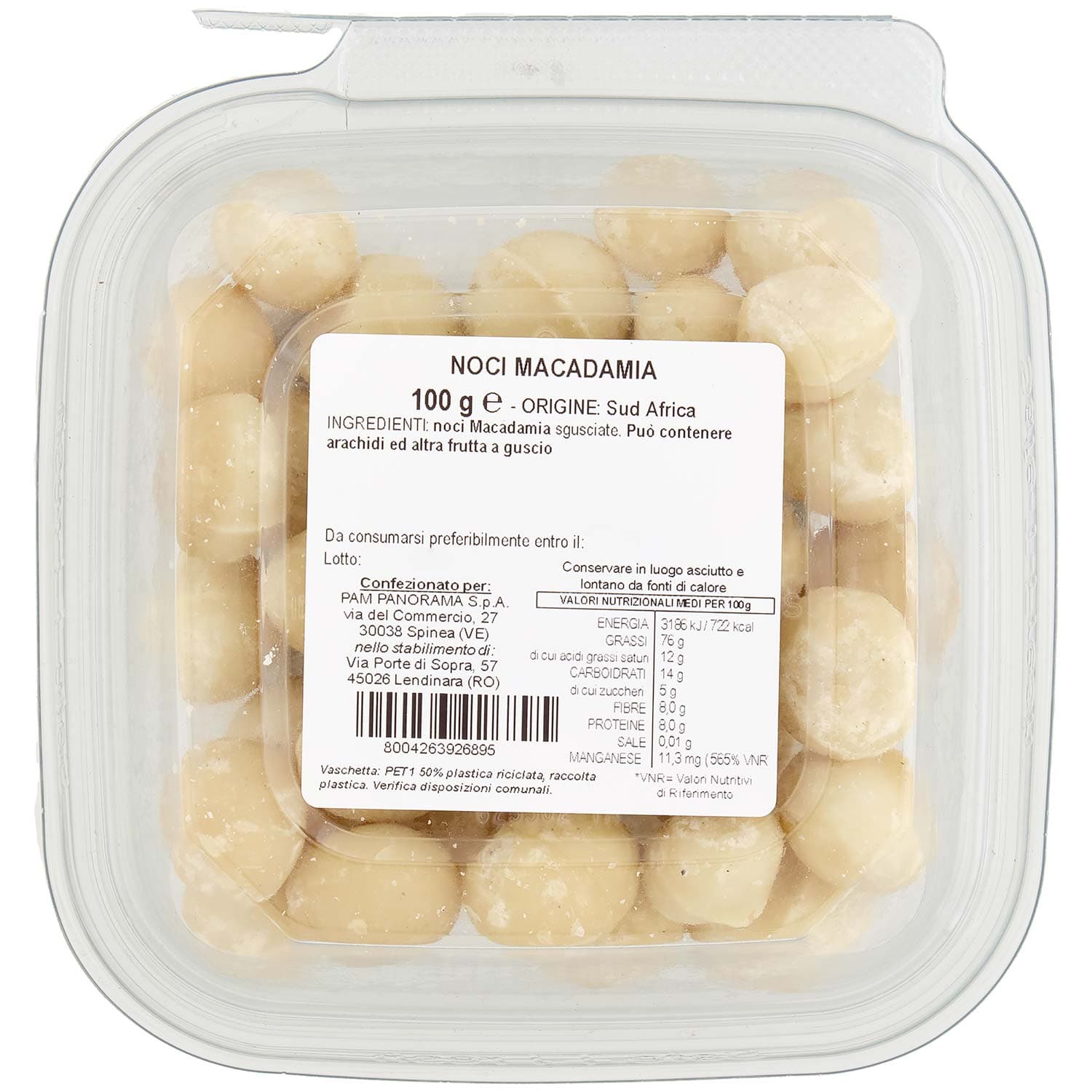 PAM Noci Macadamia Naturali 100 g – immagine 5