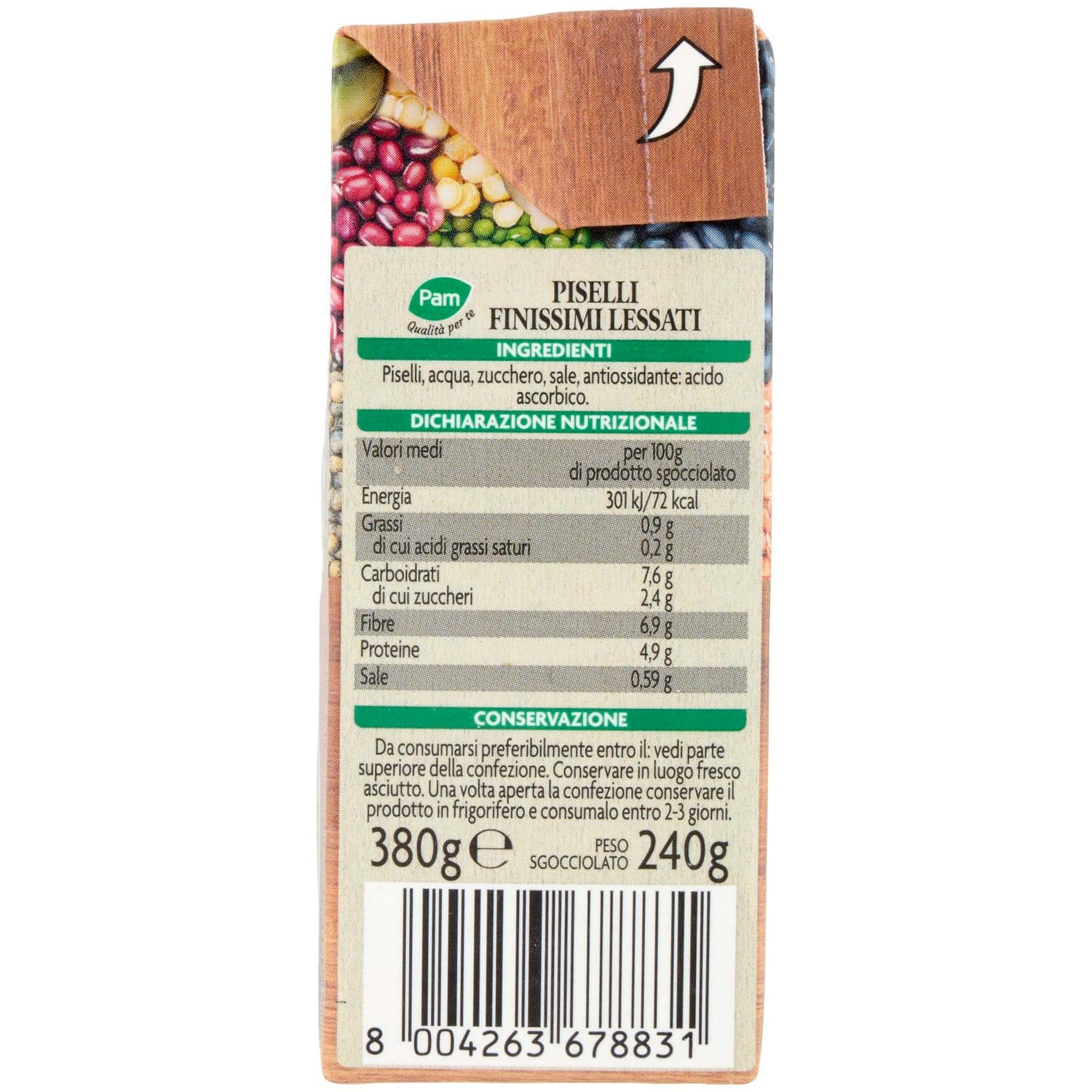 PAM Qualità per te Piselli Finissimi 380 g – immagine 6