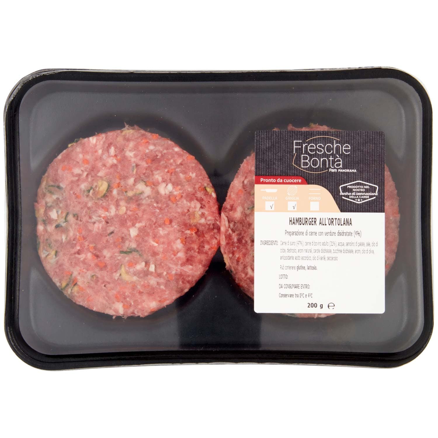 FRESCHE BONTÁ Hamburger all'Ortolana 200 g – immagine 3