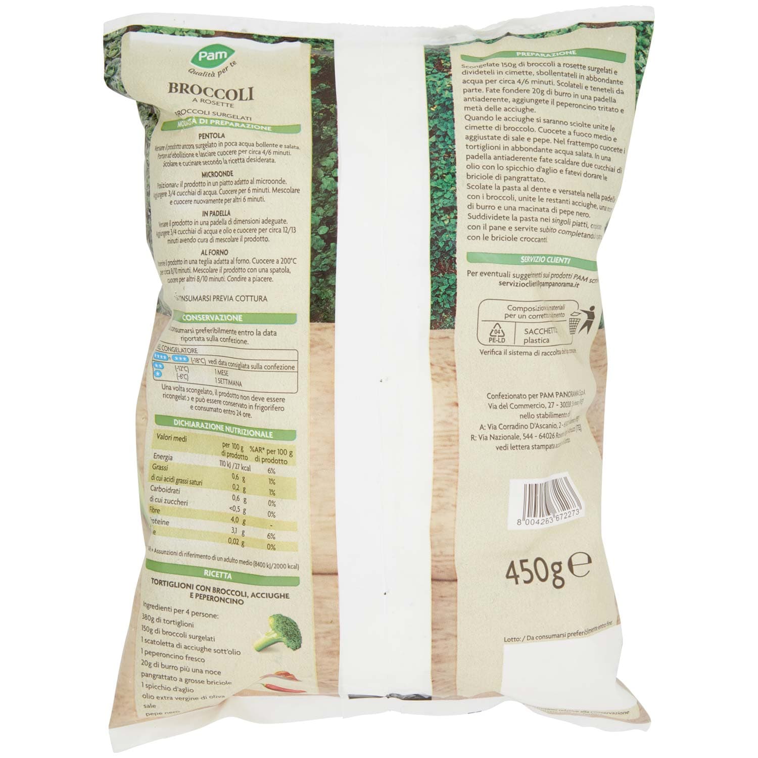 PAM PANORAMA Broccoli surgelati 450 g – immagine 5