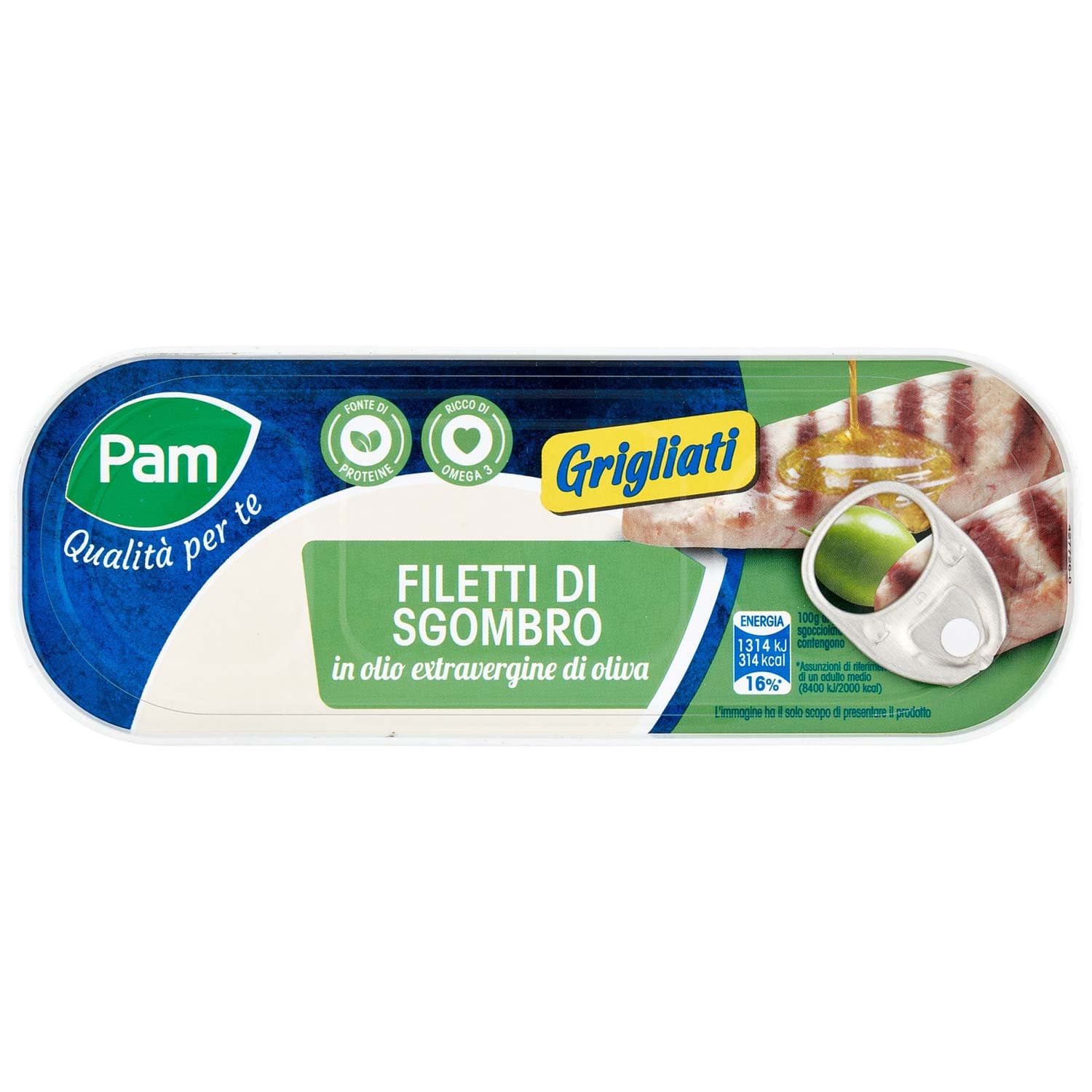 PAM Qualità per te Filetti di Sgombro in olio extravergine di oliva 120 g – immagine 3