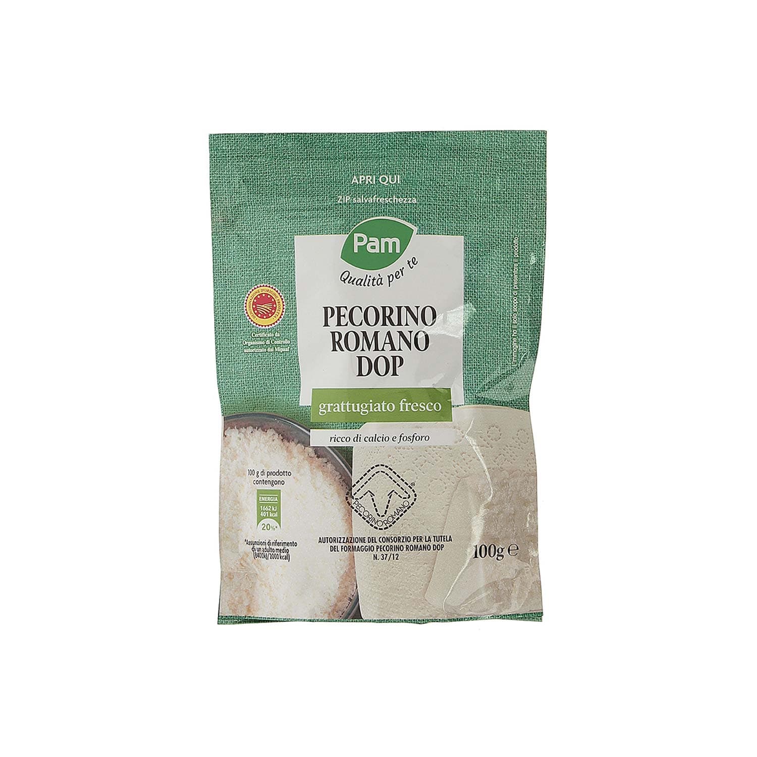 PAM Qualità per te grattugiato Pecorino Romano DOP 100 g – immagine 3