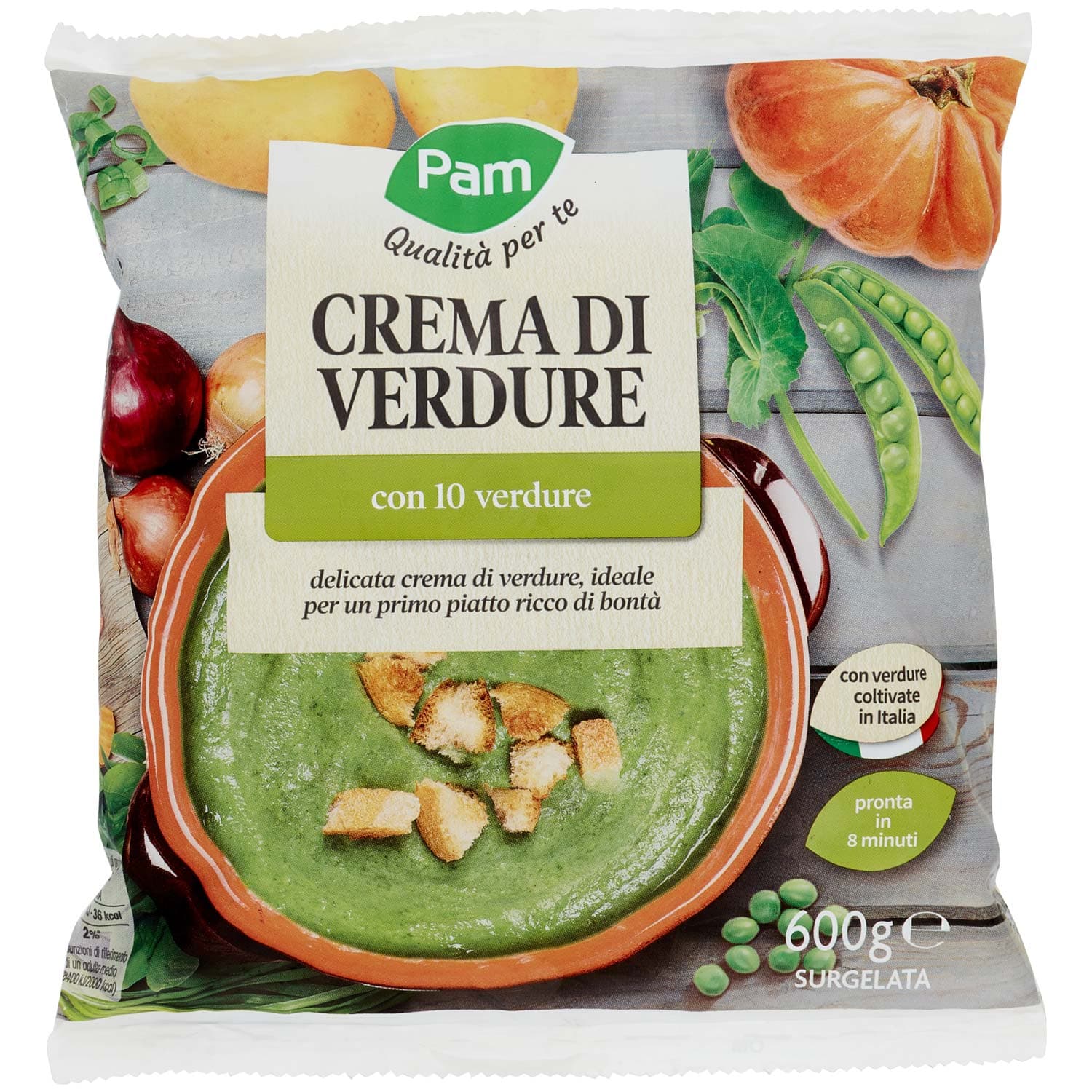 PAM Qualità per te Crema di Verdure con 10 verdure Surgelata 600 g – immagine 3