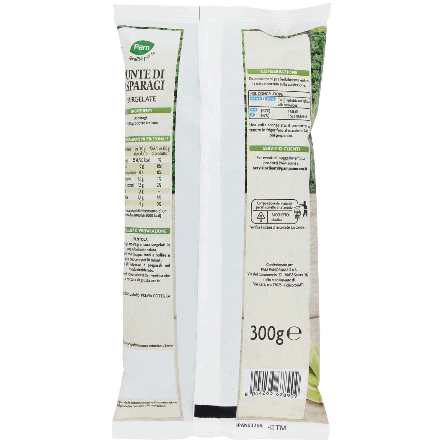 PAM PANORAMA Punte di Asparagi surgelate 300 g – immagine 5