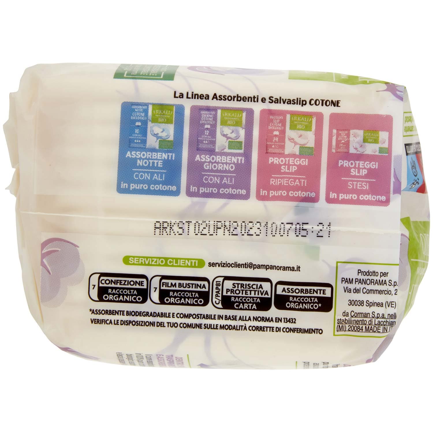 ARKALIA BIO Assorbenti Giorno Cotone Biologico con Ali Ripiegati in Bustina 12 pz – immagine 6