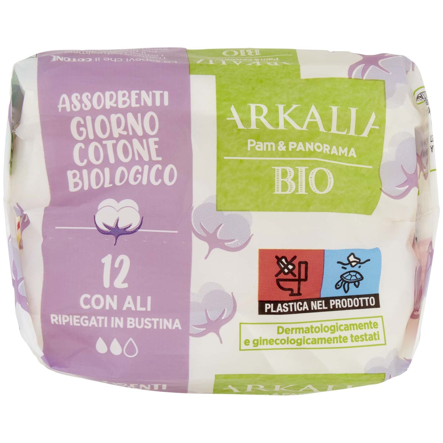 ARKALIA BIO Assorbenti Giorno Cotone Biologico con Ali Ripiegati in Bustina 12 pz – immagine 7