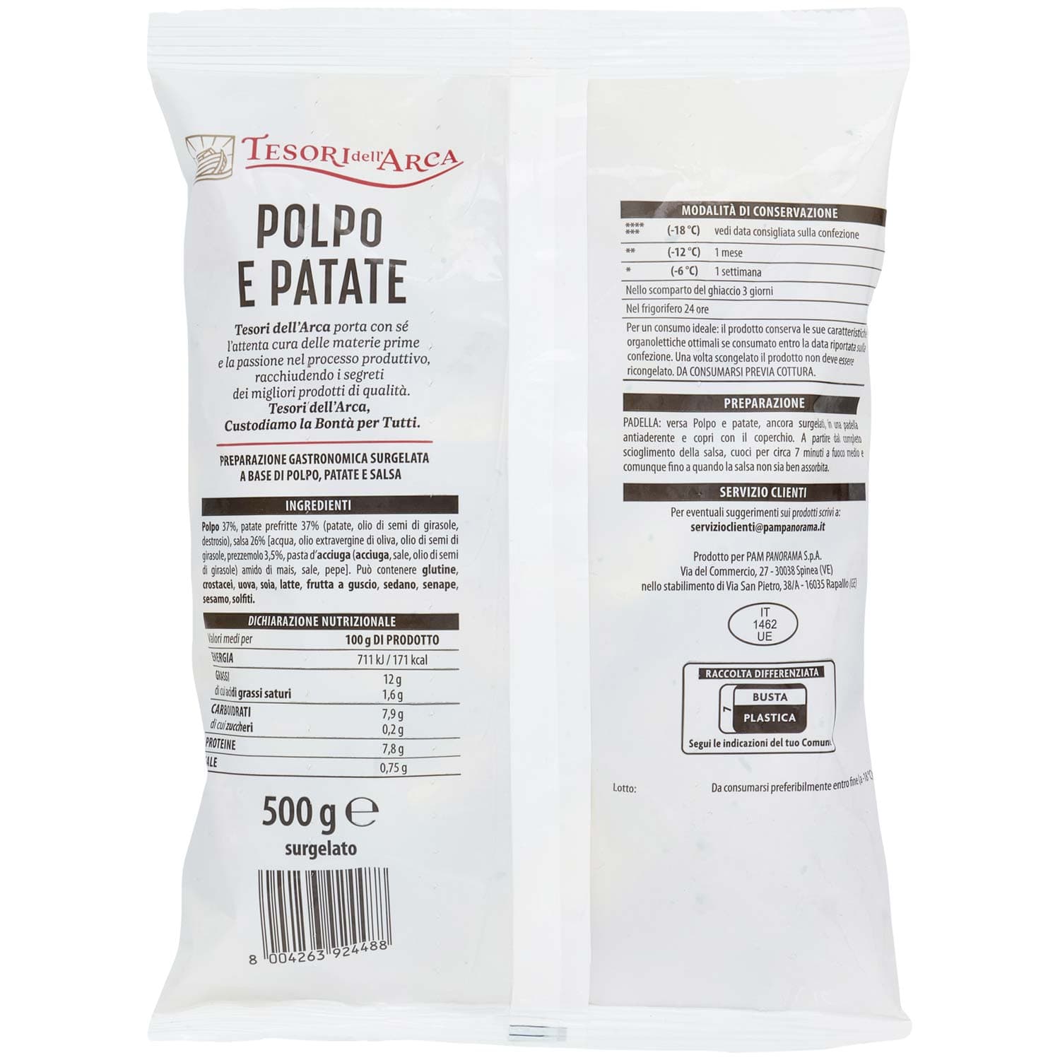 TESORI DELL'ARCA Polpo e Patate surgelato 500 g – immagine 5