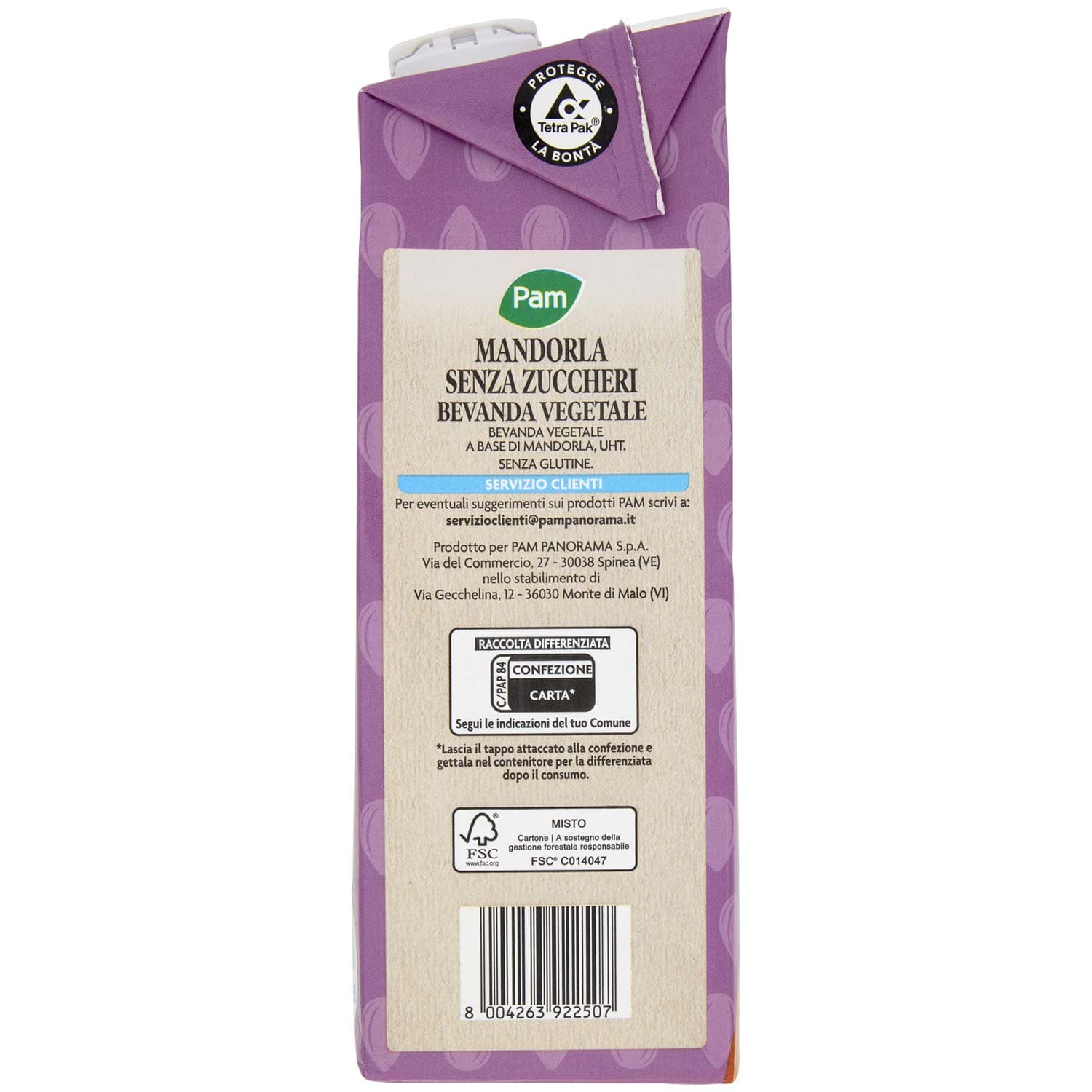 PAM Mandorla Senza Zuccheri Bevanda Vegetale 1 L – immagine 6