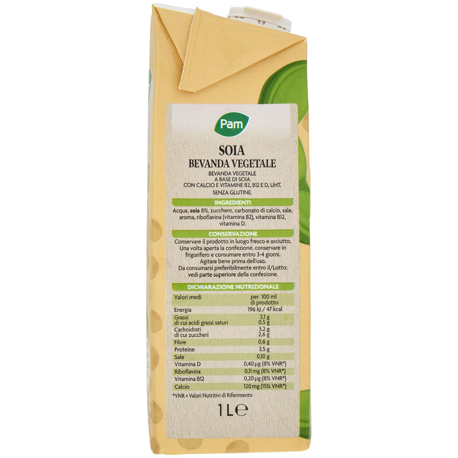 PAM Soia Bevanda Vegetale 1 L – immagine 4