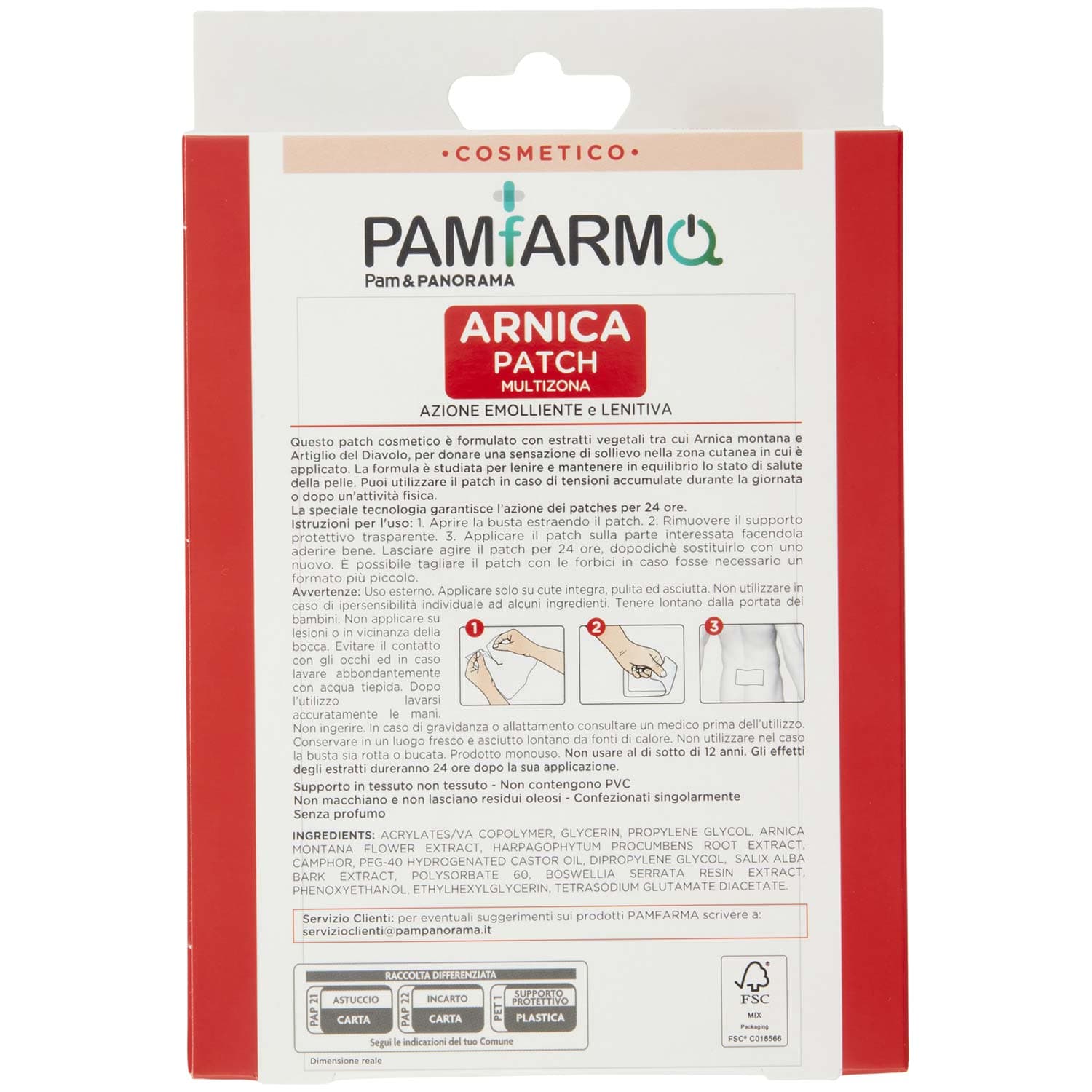 PAMFARMA Arnica Patch Multizona Azione Emolliente e Lenitiva 9 x 14 cm 5 pz – immagine 5