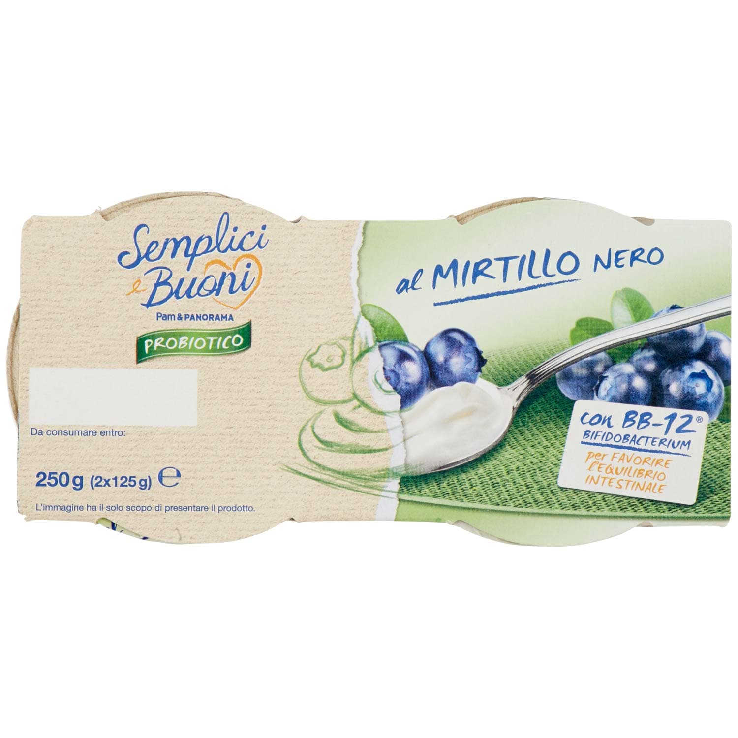 SEMPLICI E BUONI Probiotico al Mirtillo Nero 2 x 125 g – immagine 7