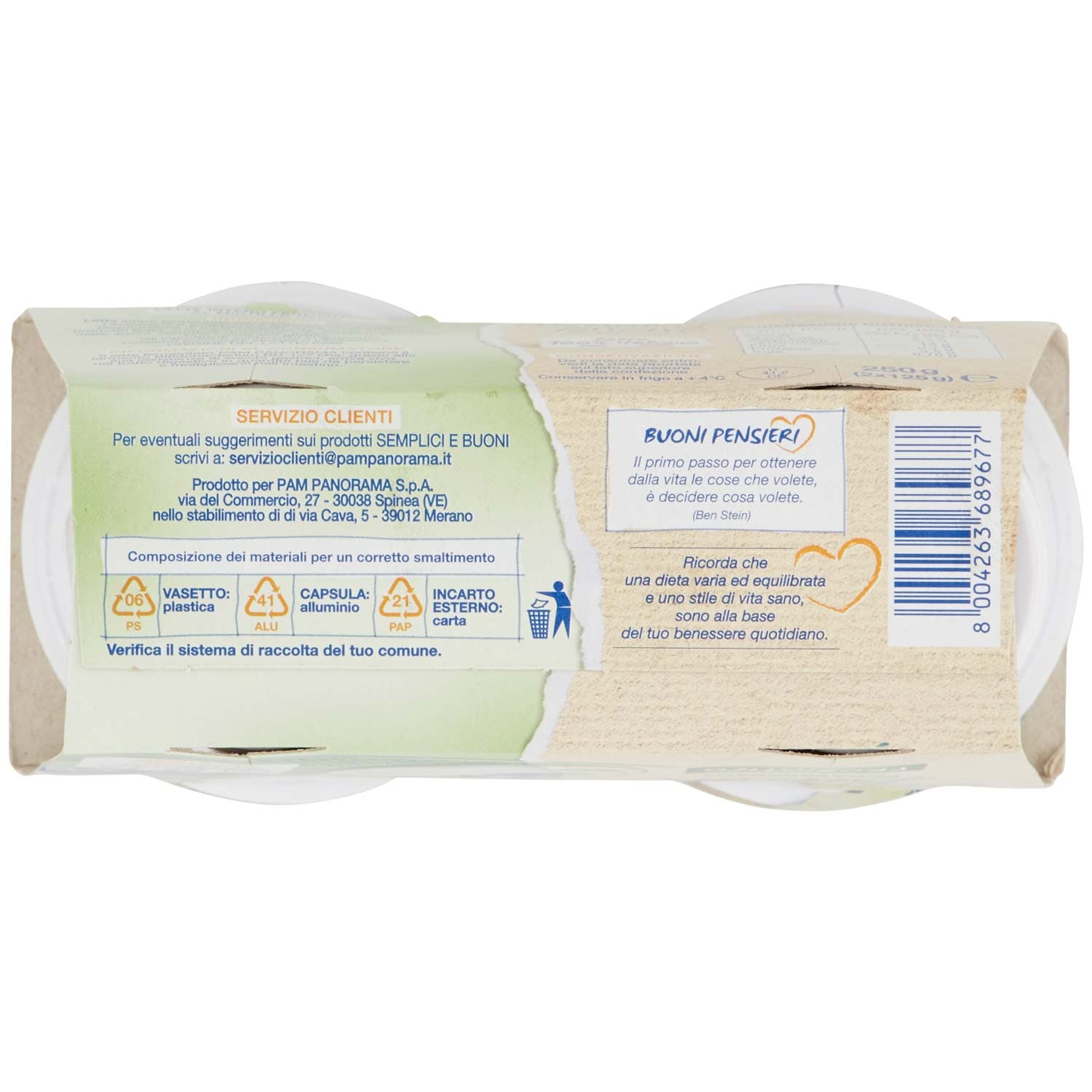 SEMPLICI E BUONI Probiotico al Mirtillo Nero 2 x 125 g – immagine 8