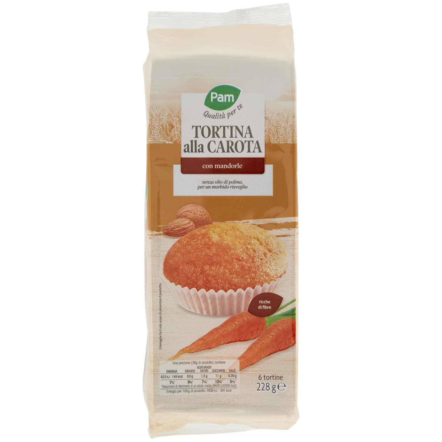 PAM Qualità per te Tortina alla Carota 6 x 38 g – immagine 3