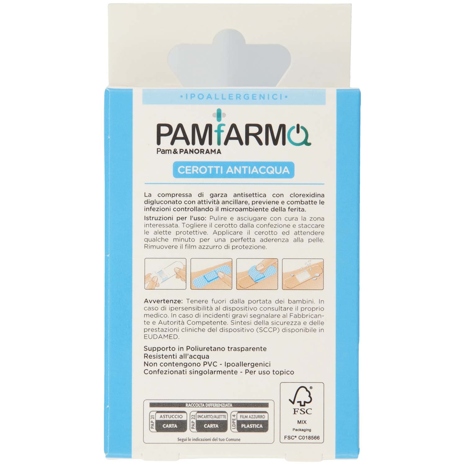 PAM PANORAMA Cerotti Antiacqua 2 Formati 20 pz – immagine 5