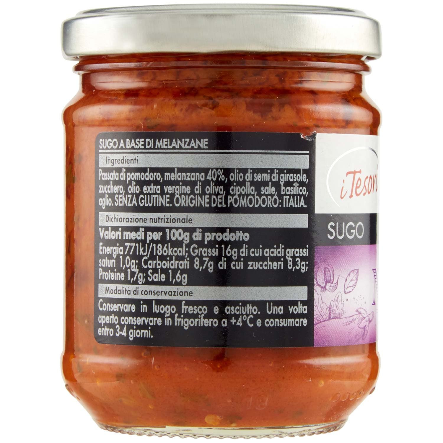 I TESORI Sugo alla Norma 190 g – immagine 4