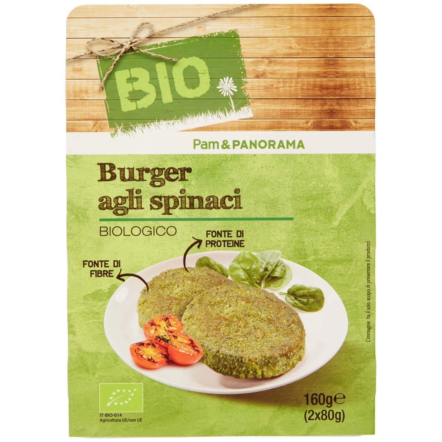 BIO Burger agli spinaci Biologico 2 x 80 g – immagine 3