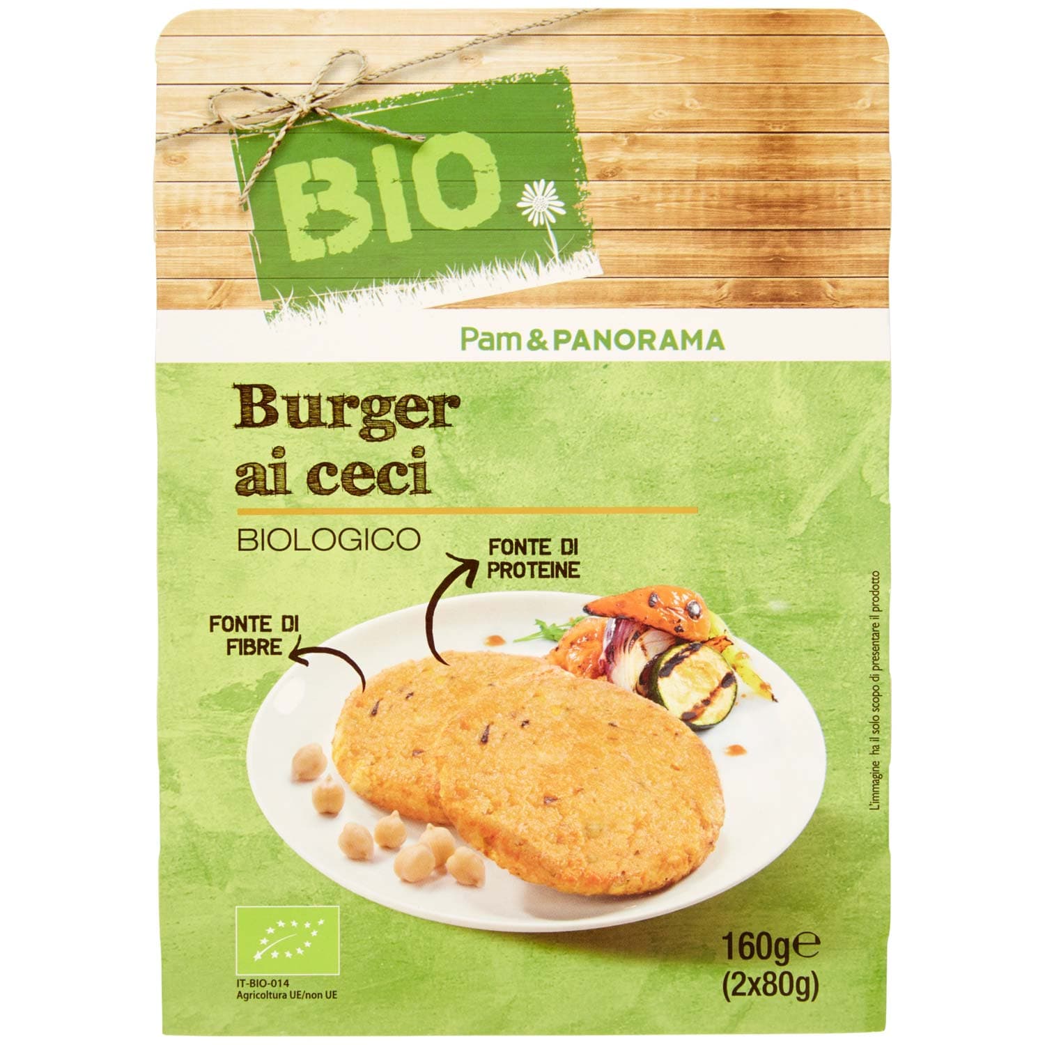 BIO Burger ai ceci Biologico 2 x 80 g – immagine 3