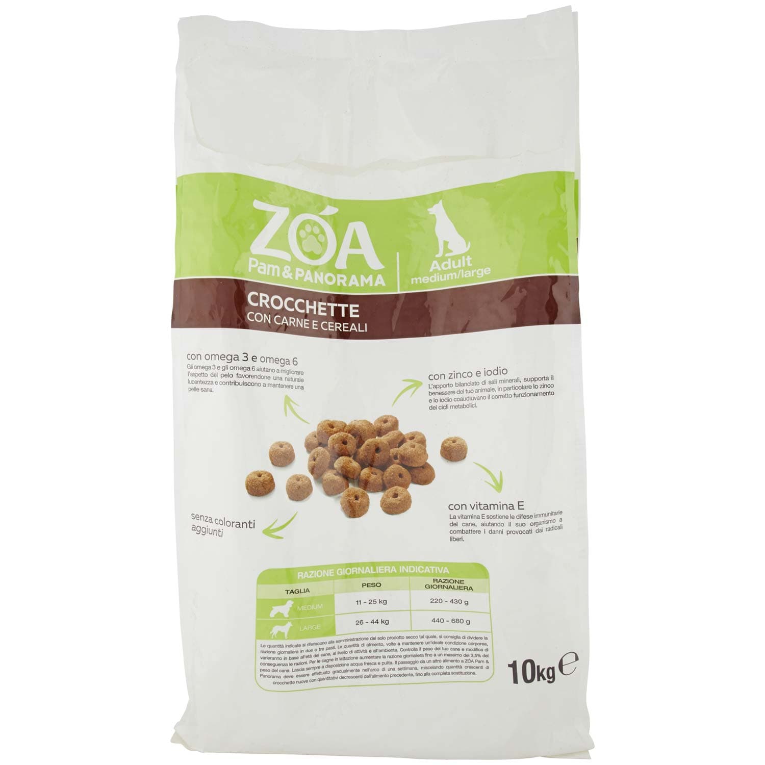 ZOA Adult medium/large Crocchette con Carne e Cereali 10 kg – immagine 5