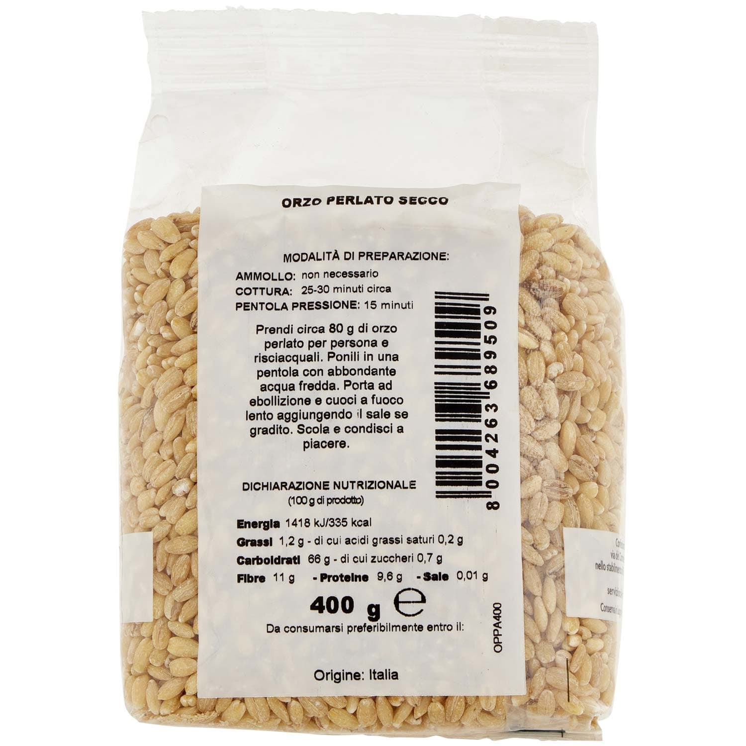 PAM Qualità per te Orzo Perlato 400g – immagine 5