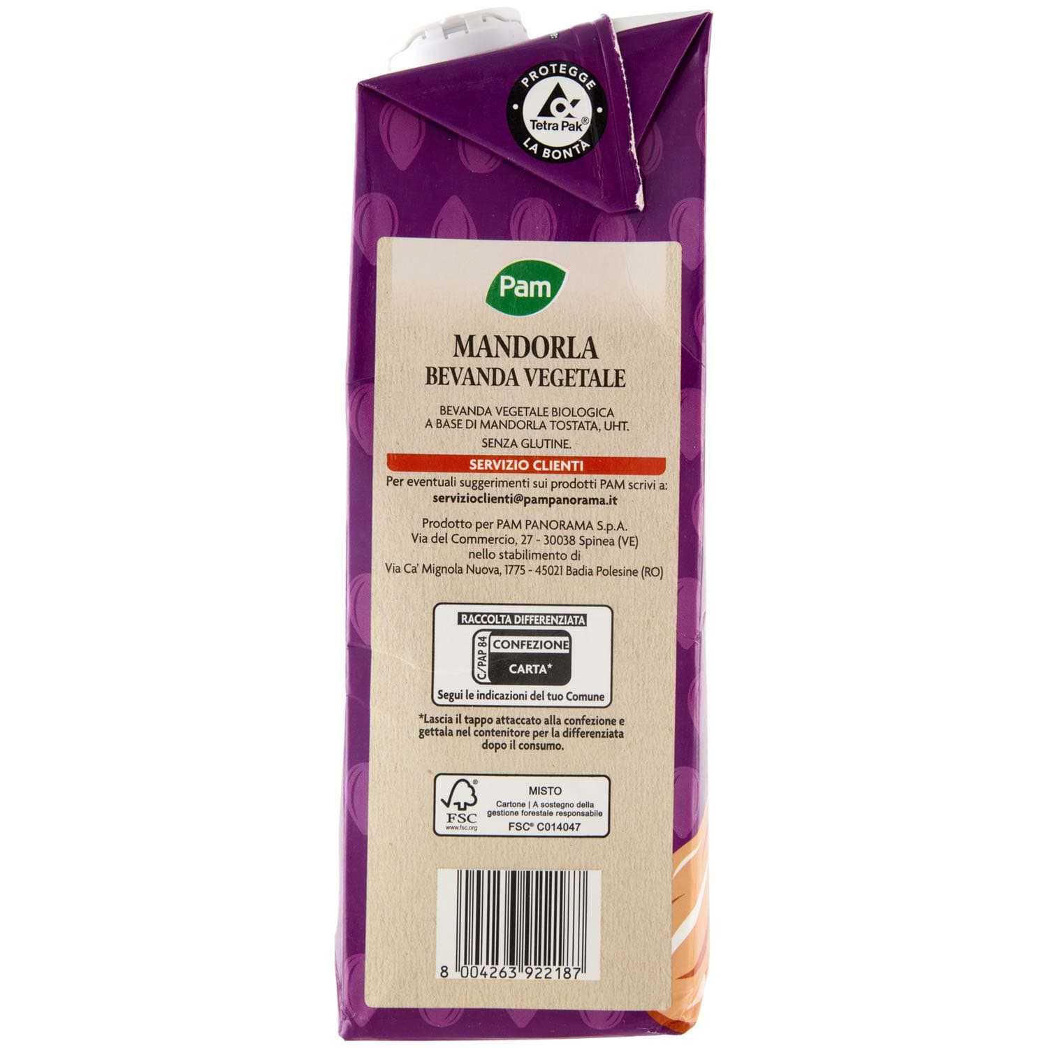 PAM Mandorla Biologica Bevanda Vegetale 1 L – immagine 6