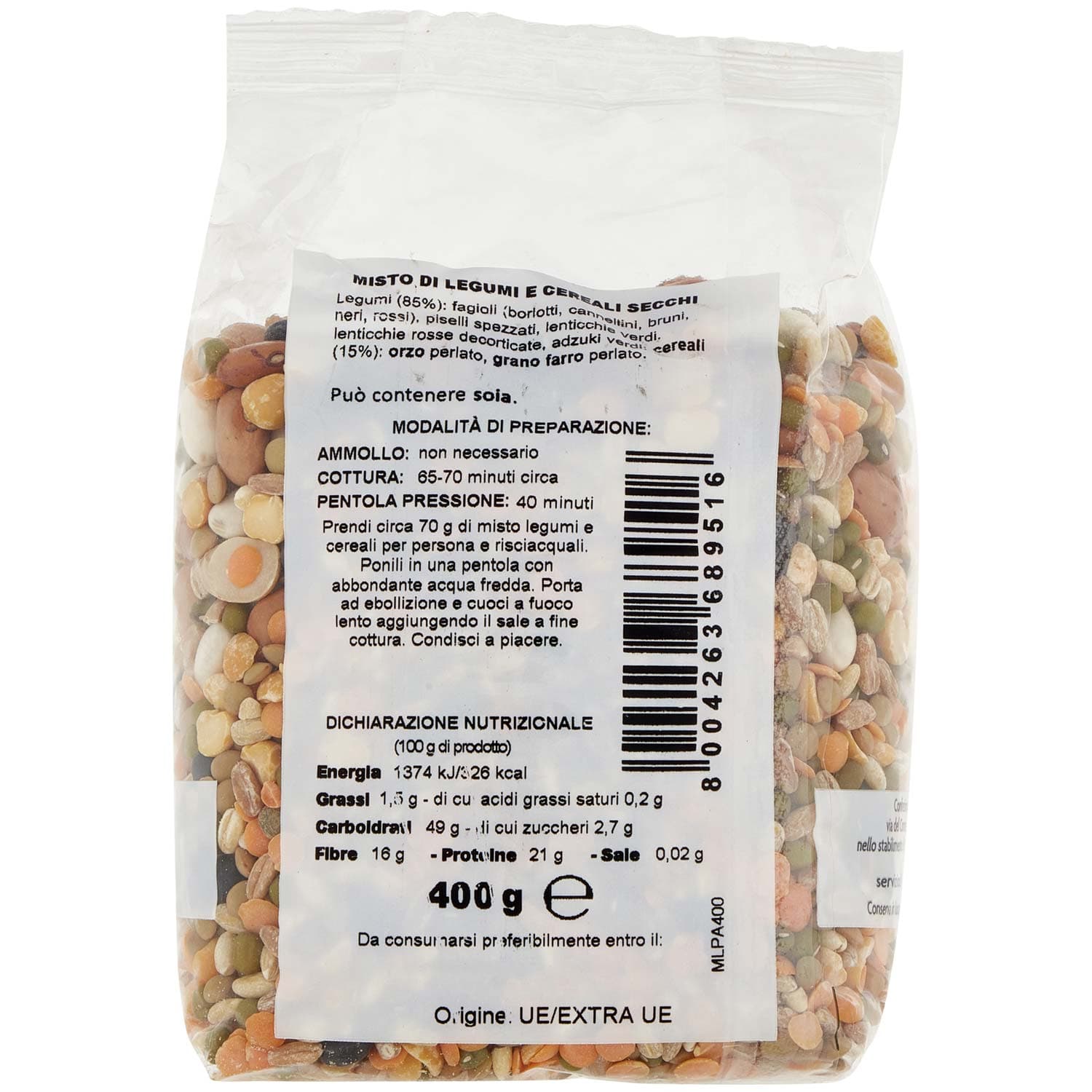 PAM Qualità per te Misto Legumi e Cereali 400 g – immagine 5