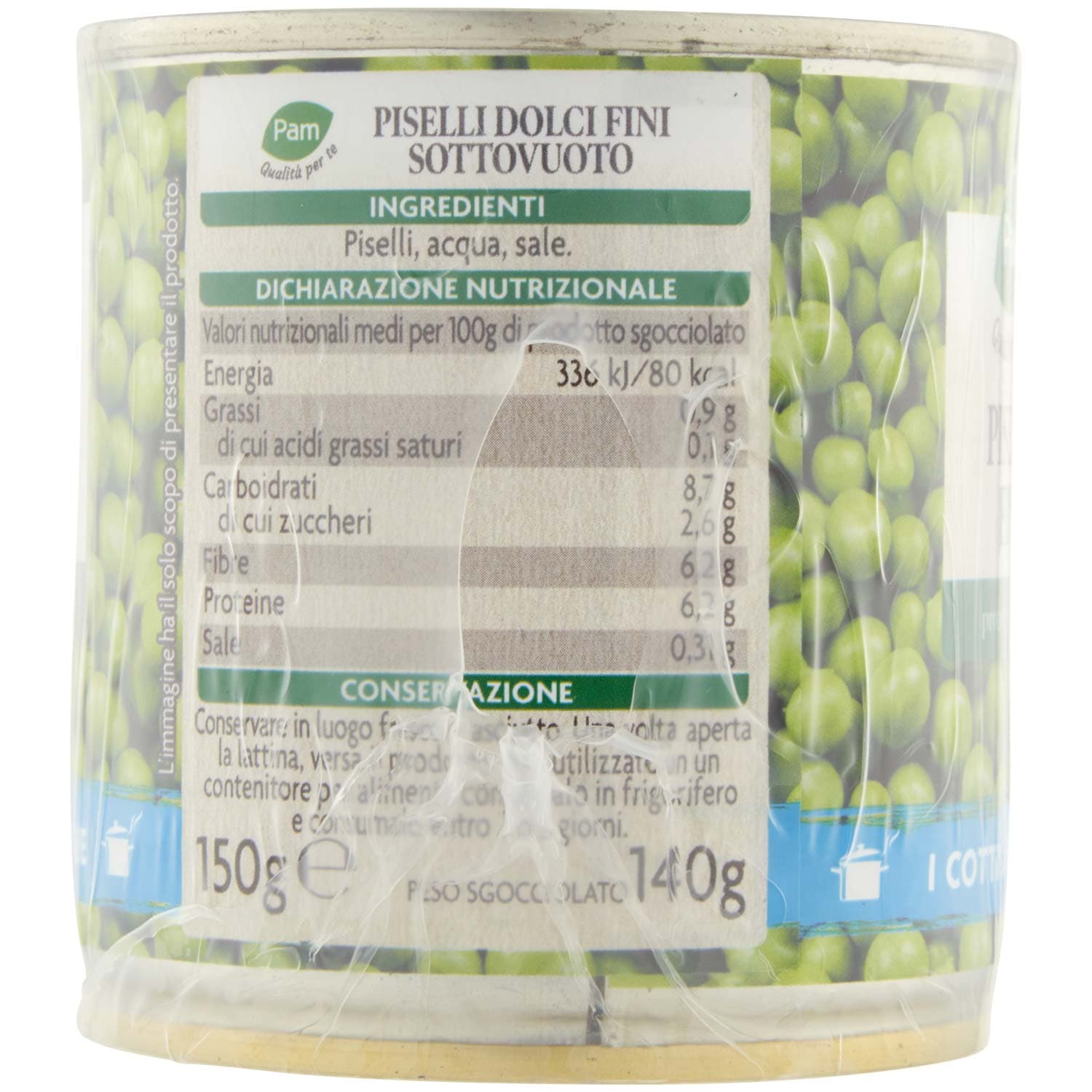 PAM PANORAMA Piselli Fini 150g x 3 – immagine 4