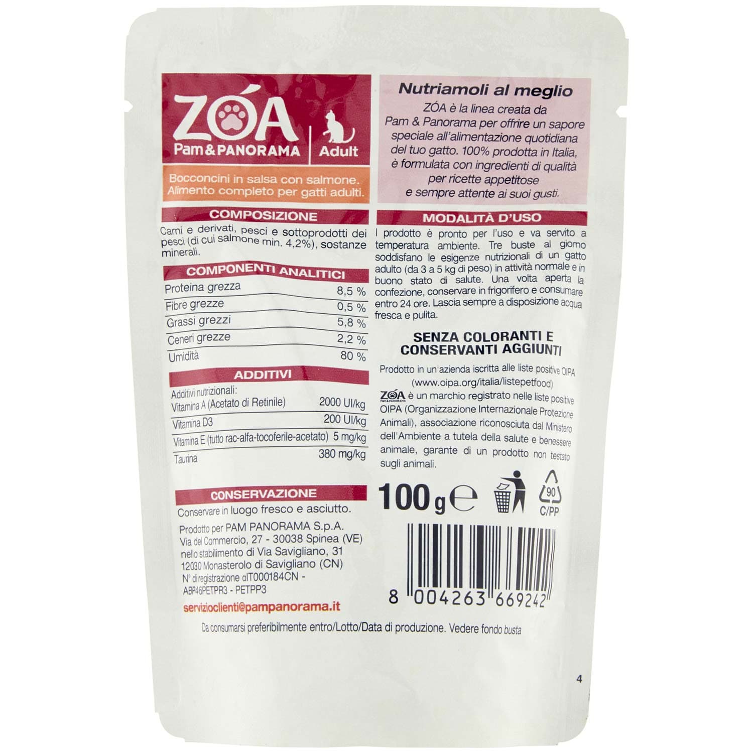 ZOA Adult Bocconcini in Salsa con Salmone 100 g – immagine 5