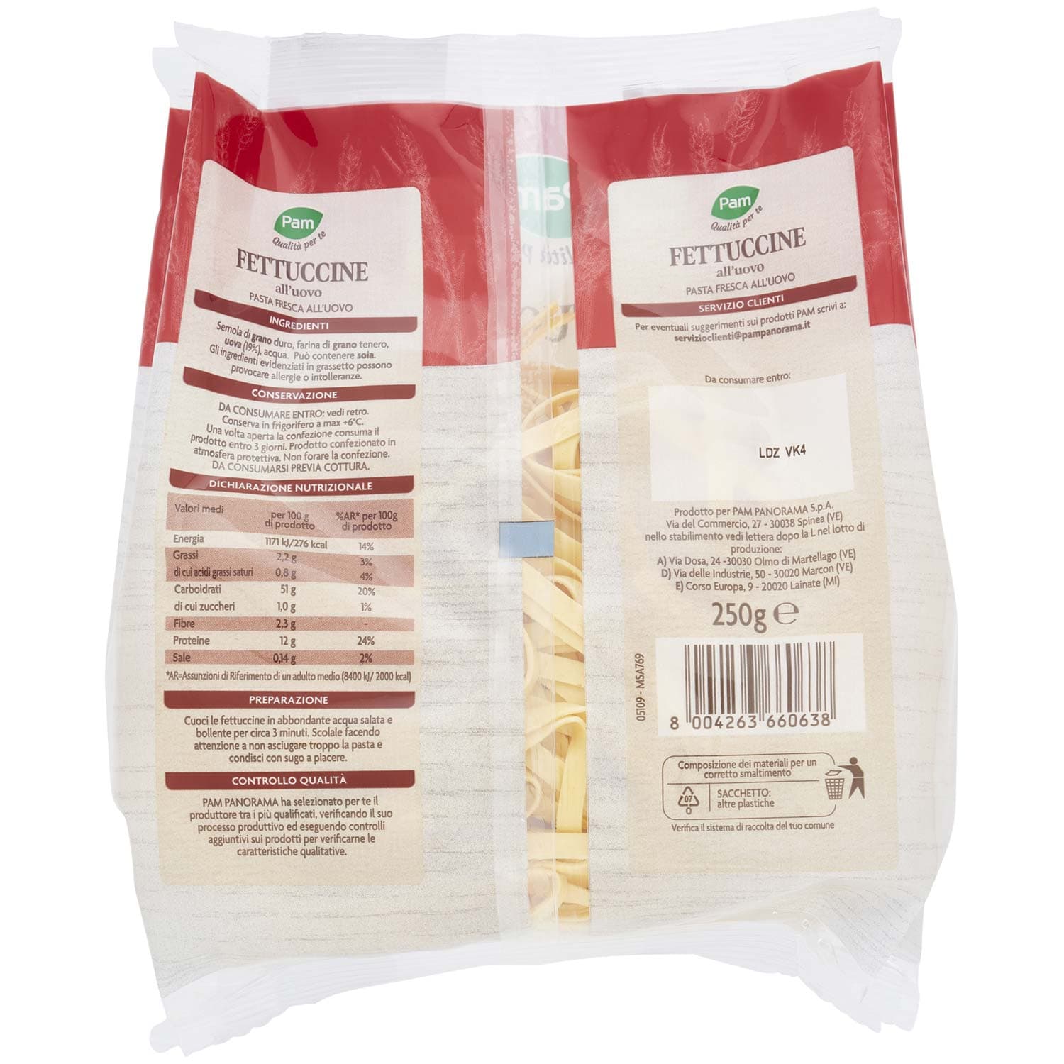 PAM Qualità per te Fettuccine fresche all'uovo 250g – immagine 5