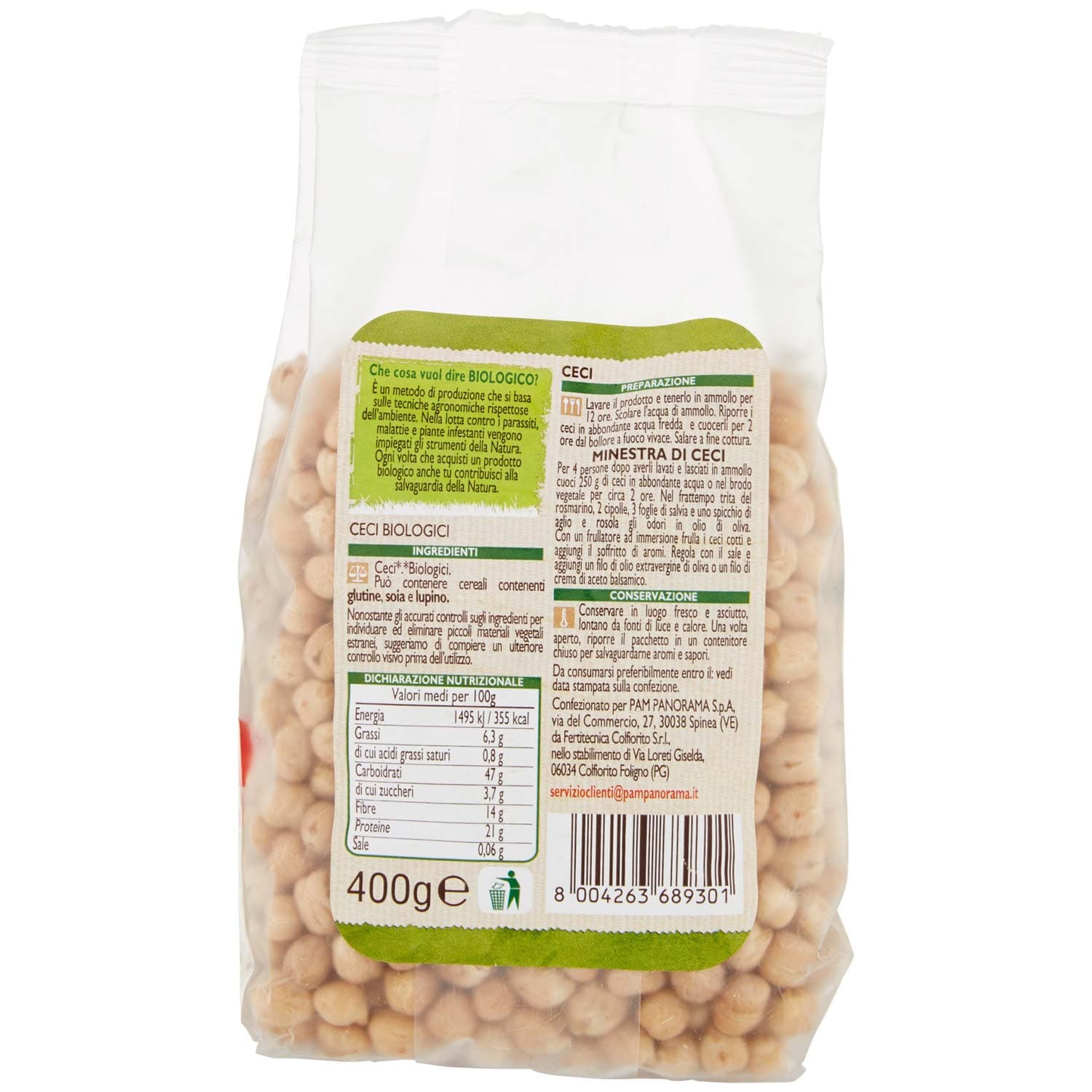 BIO Ceci Biologici 400 g – immagine 5