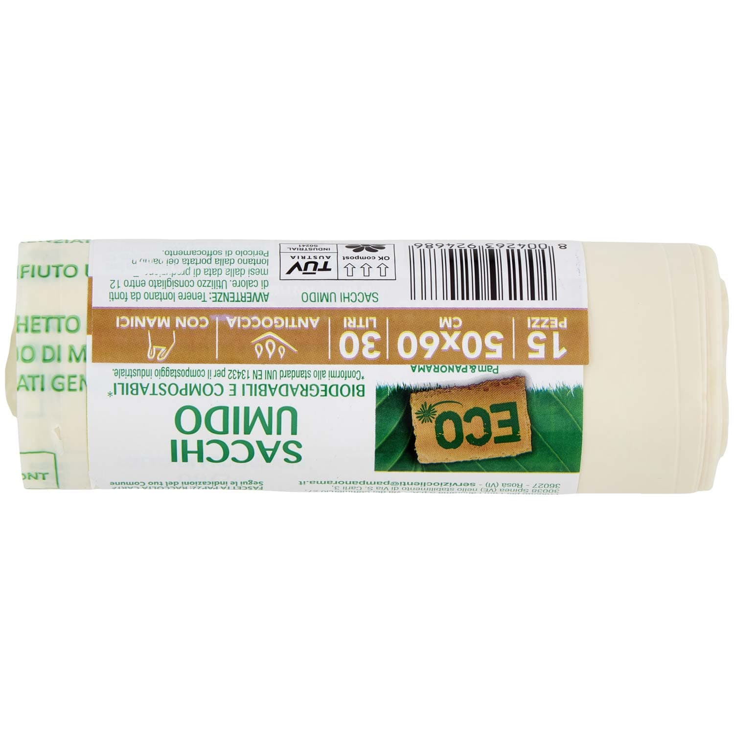 ECO Sacchi Umido Biodegradabili e Compostabili* 50 x 60 cm 30 Litri 15 pz – immagine 5