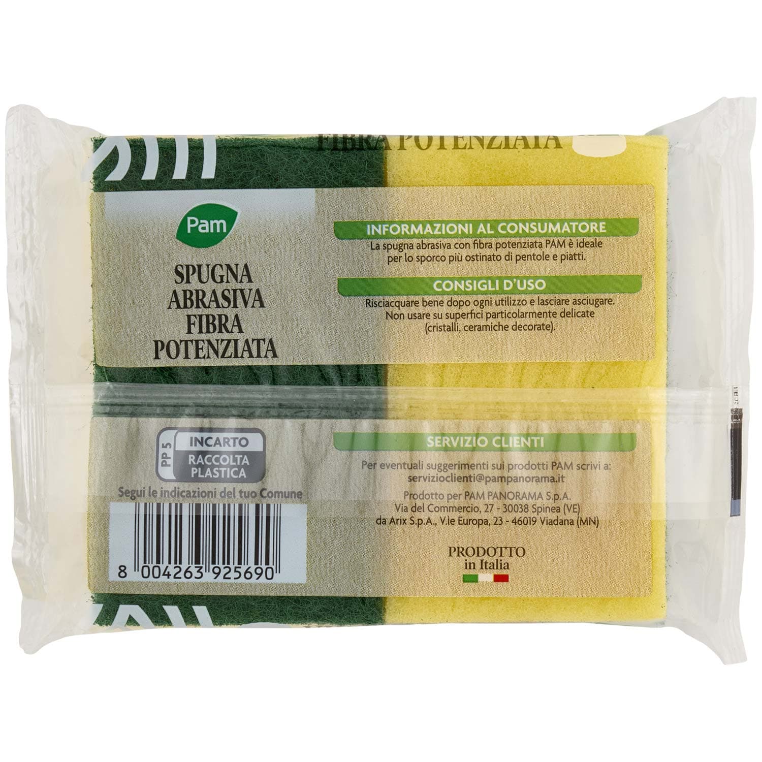 PAM Spugna Abrasiva Fibra Potenziata 2 pz – immagine 5