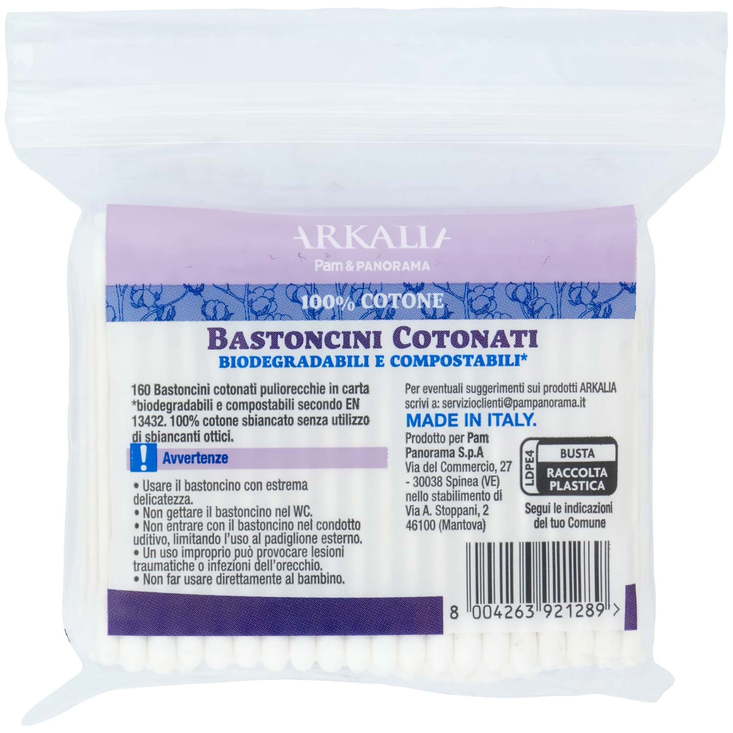ARKALIA Bastoncini Cotonati 160 pz – immagine 5