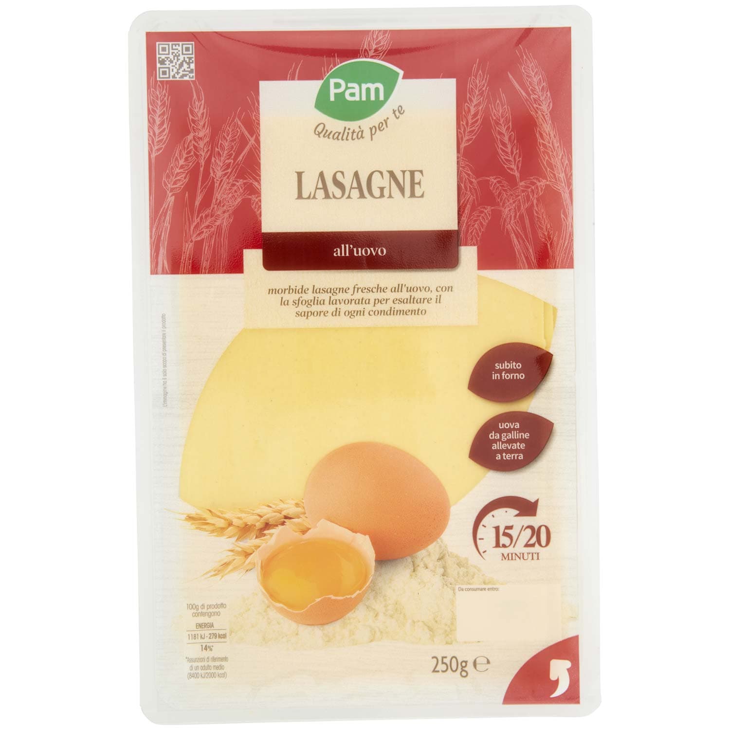 PAM Qualità per te Lasagne all'Uovo 250 g – immagine 3