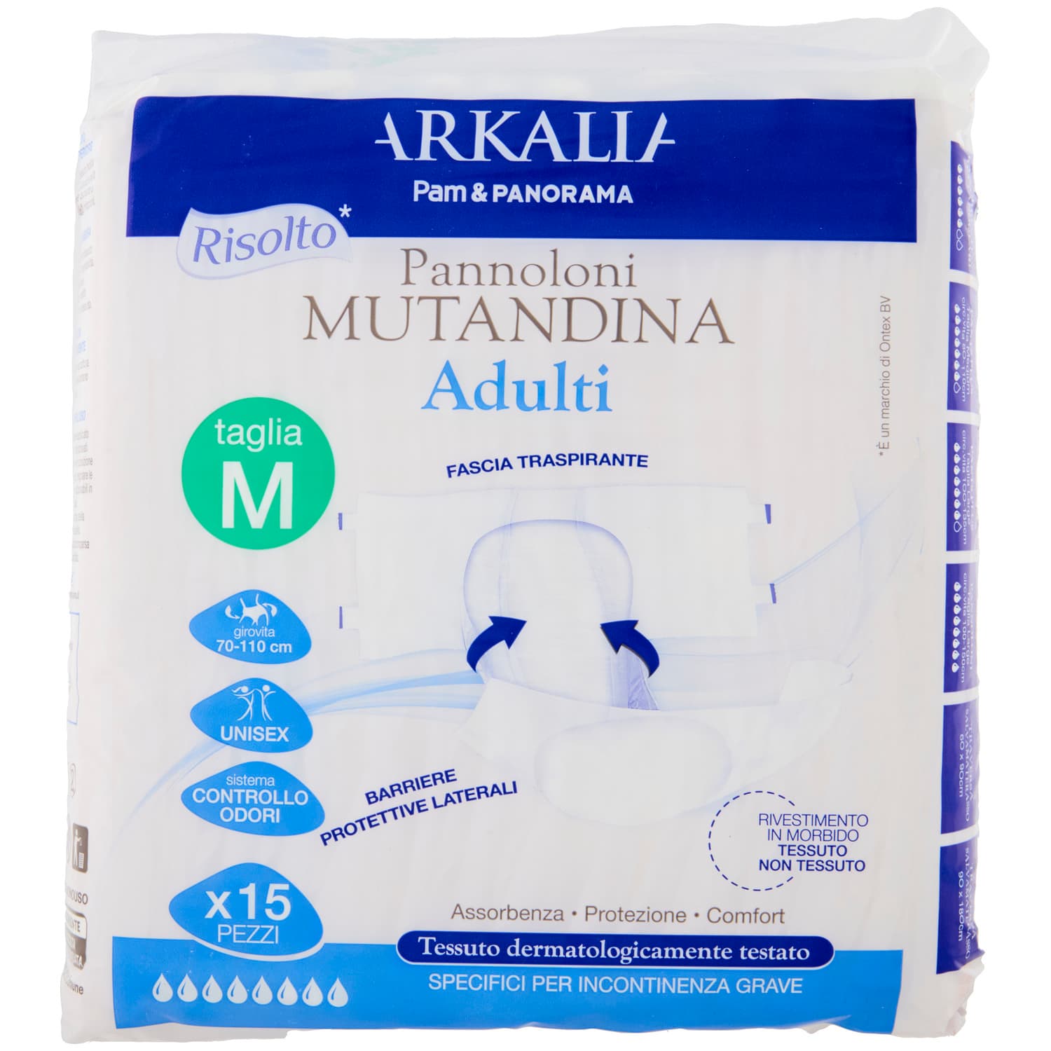 ARKALIA Pannoloni Mutandina Adulti taglia M 15 pz – immagine 3