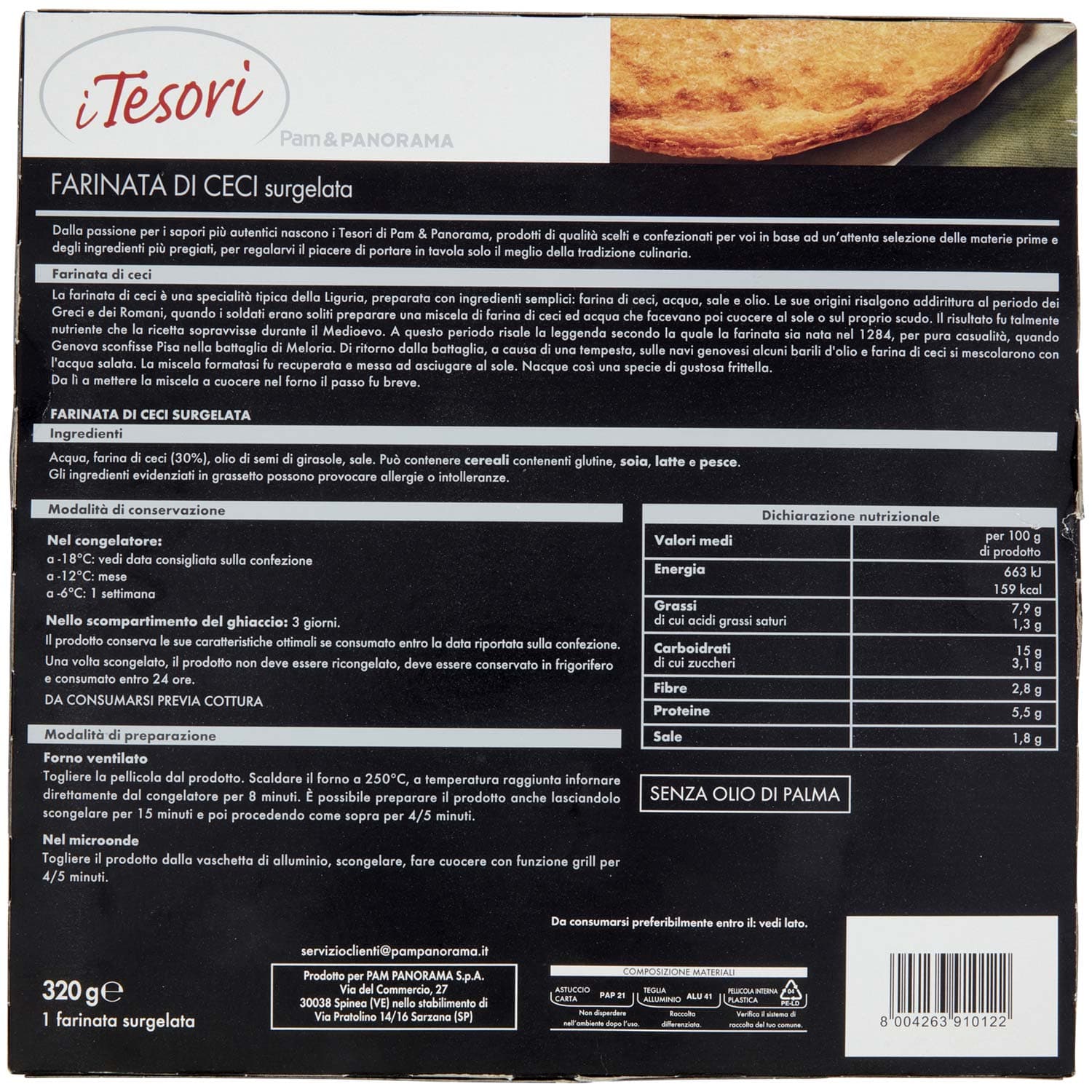 I TESORI Farinata di Ceci surgelata 320 g – immagine 5