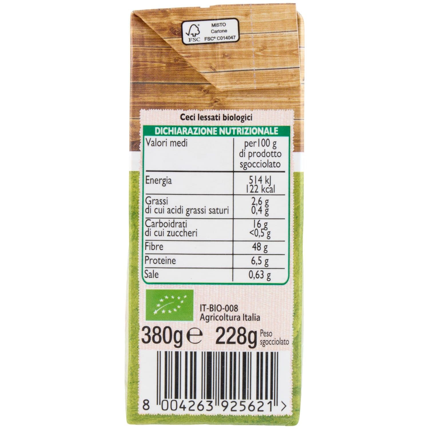 BIO Ceci Biologici 380 g – immagine 4
