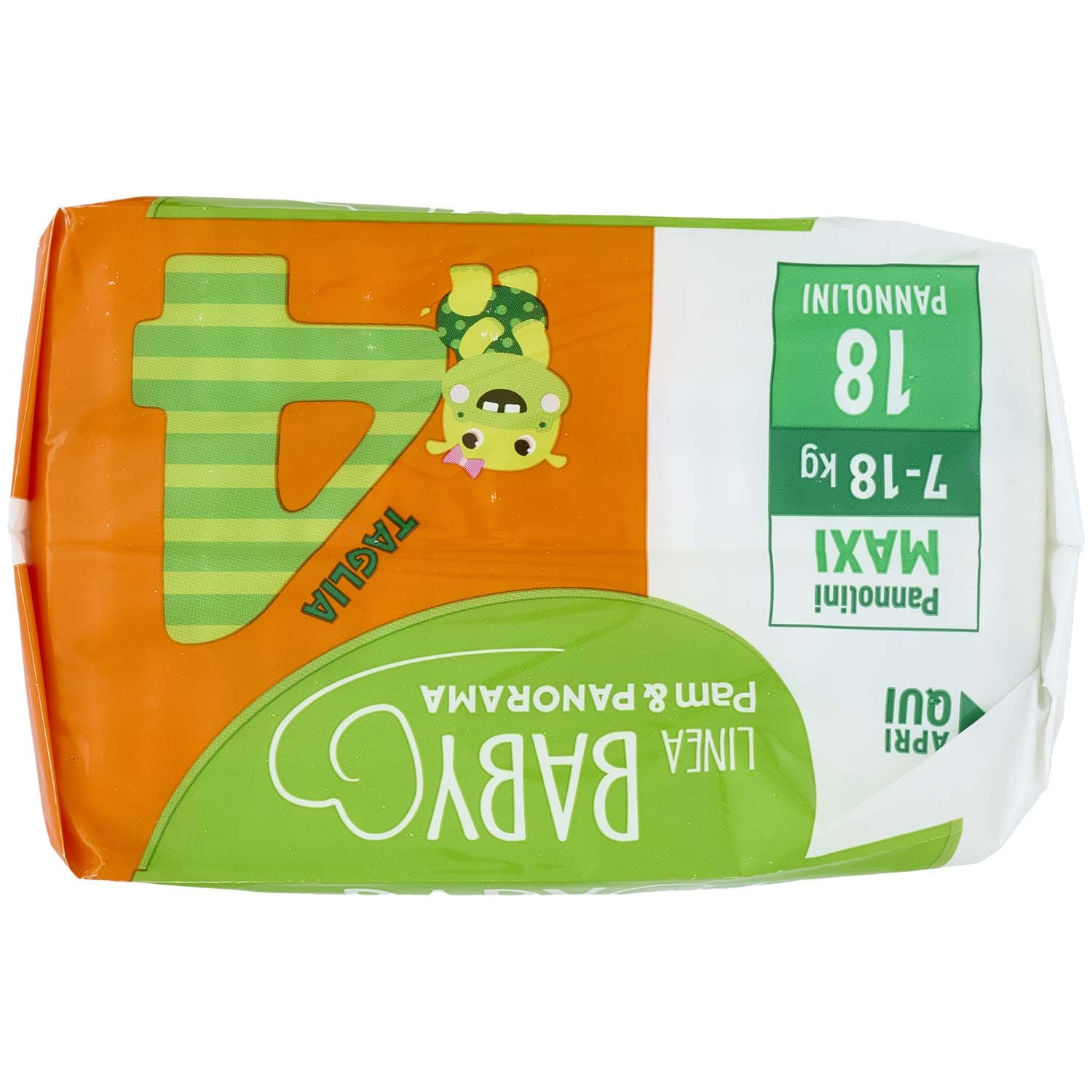 PAM PANORAMA Linea Baby Pannolini Maxi Taglia 4 7-18 Kg 18 pz – immagine 7