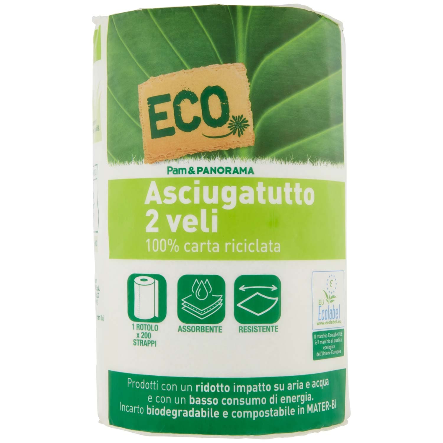 ECO Asciugatutto 2 veli 100% carta riciclata 1 rotolo – immagine 3