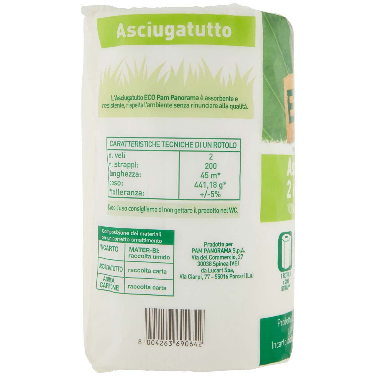 ECO Asciugatutto 2 veli 100% carta riciclata 1 rotolo – immagine 4