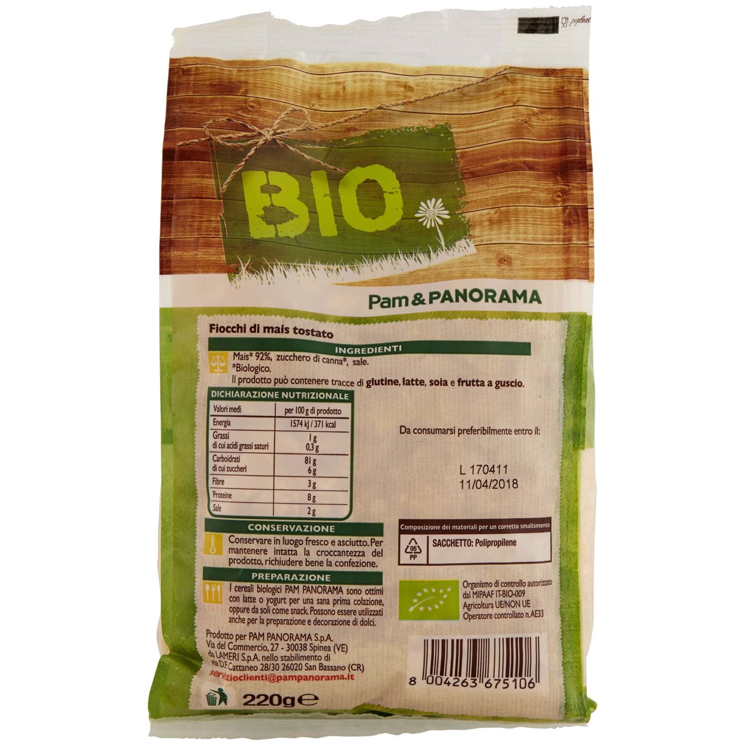 BIO Corn flakes 220 g – immagine 5
