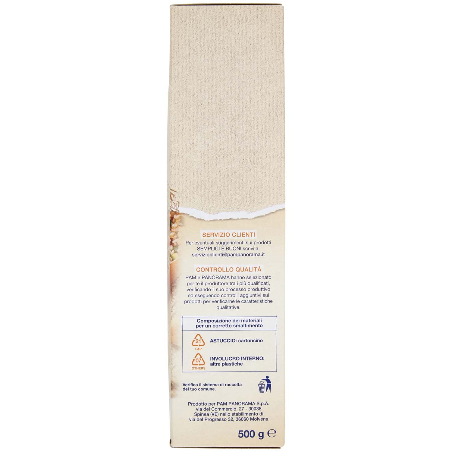 SEMPLICI E BUONI Ricchi di Fibre 5 cereali Grano, Farro, Orzo, Riso e Avena 500 g – immagine 6