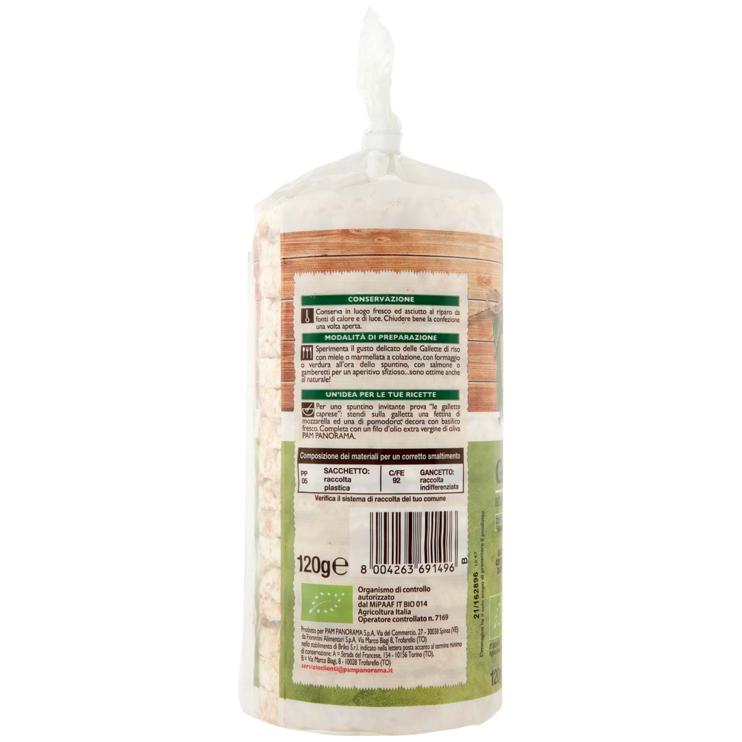 BIO Gallette di riso 120 g – immagine 4